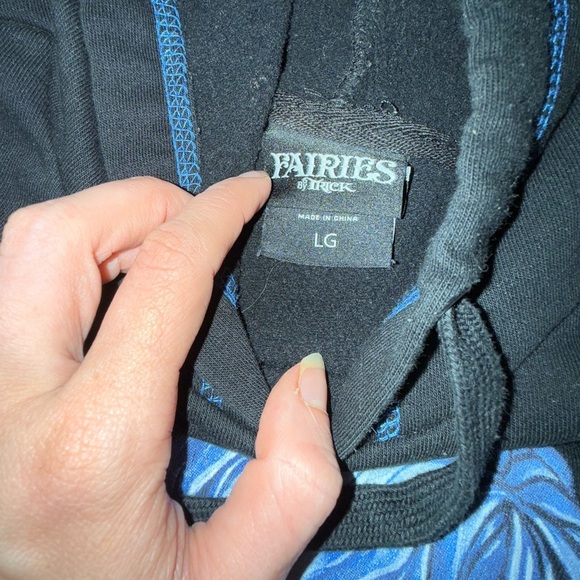 Fairies By Trick Hoodie Y2k 00’s Goth Emo Tripp NYC Style Hot Topic Size L - Picture 4 of 5